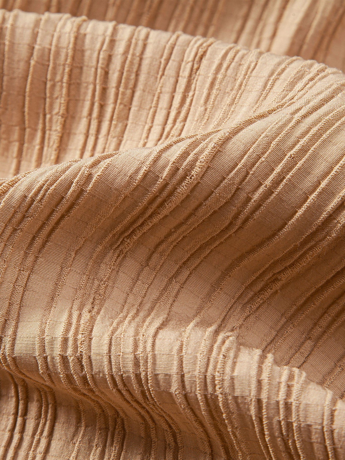 Gerimpelde textuur<tc>rood</tc> Overhemd met knoopjes