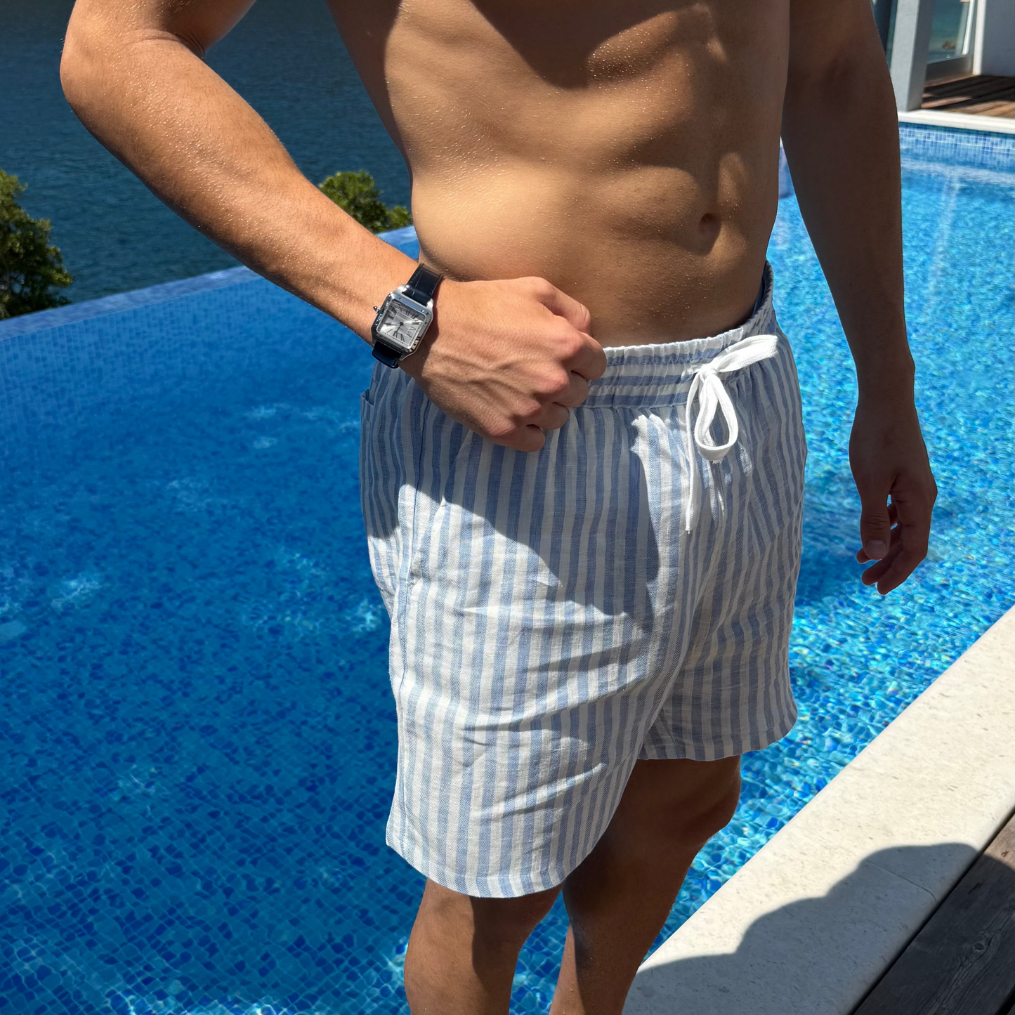 Yacht Club Linen Shorts
