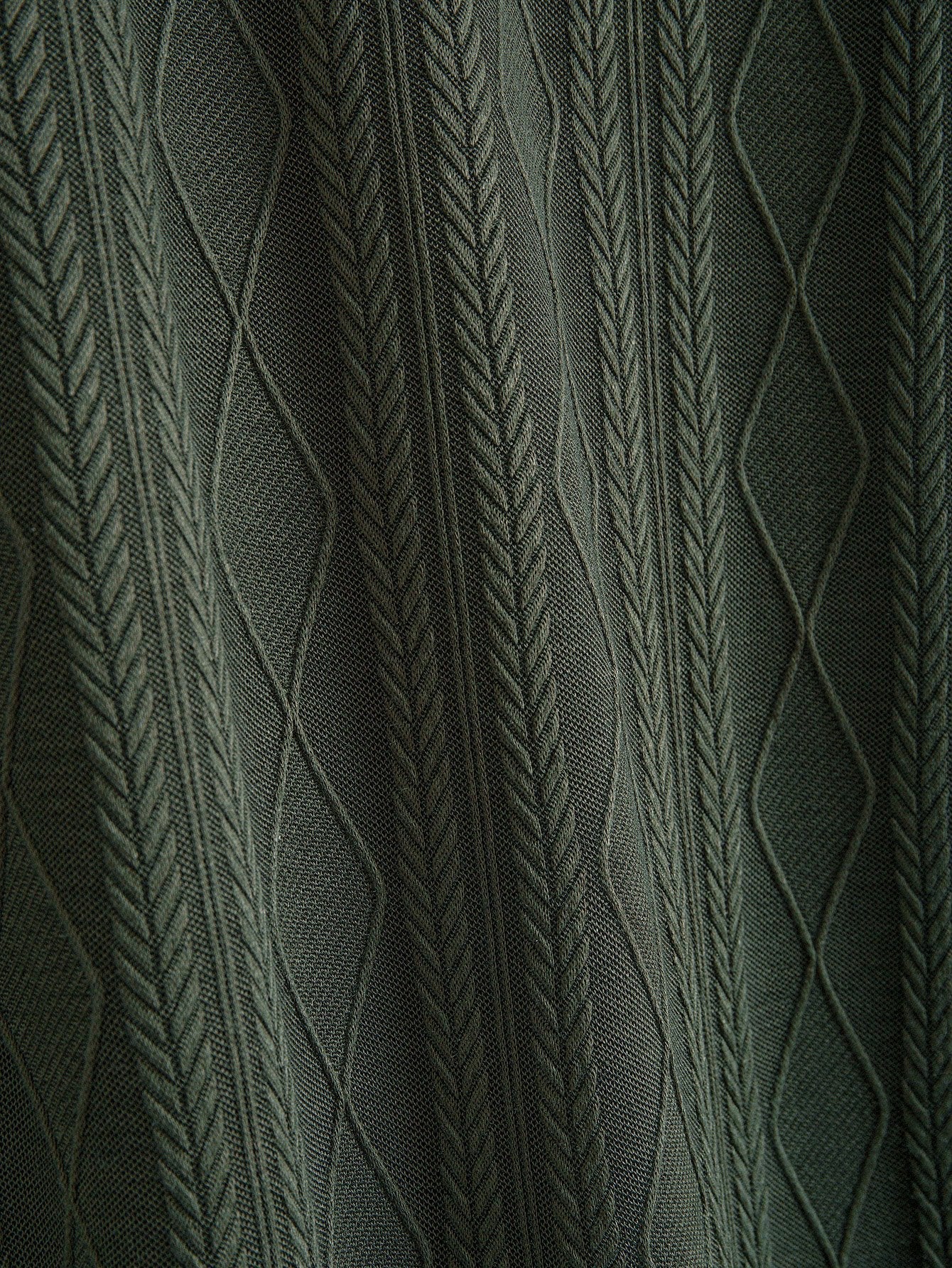 Gebreide Geometrische Ruit Jacquard Polo