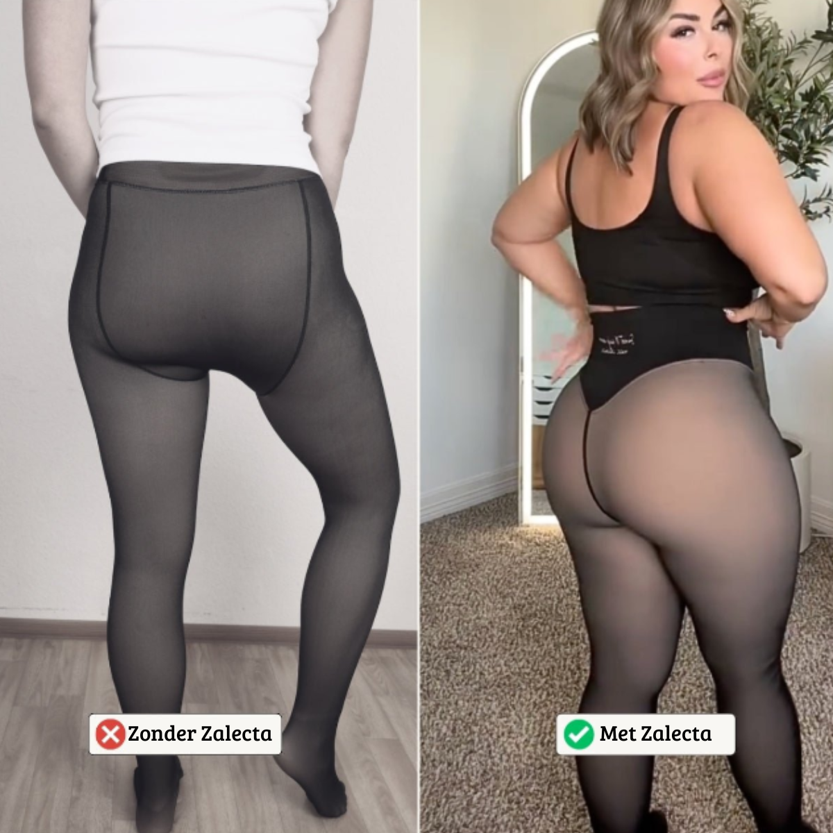 Zalecta™ Corrigerende Fleece Panty - High Waist Legging met Buikcontrole