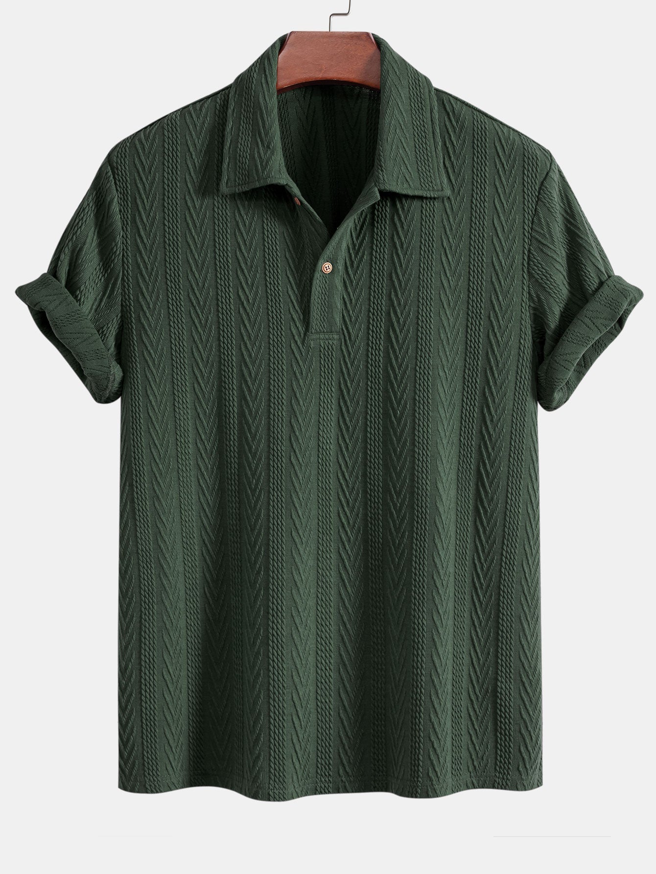 Gebreide Geometrische Jacquard Polo