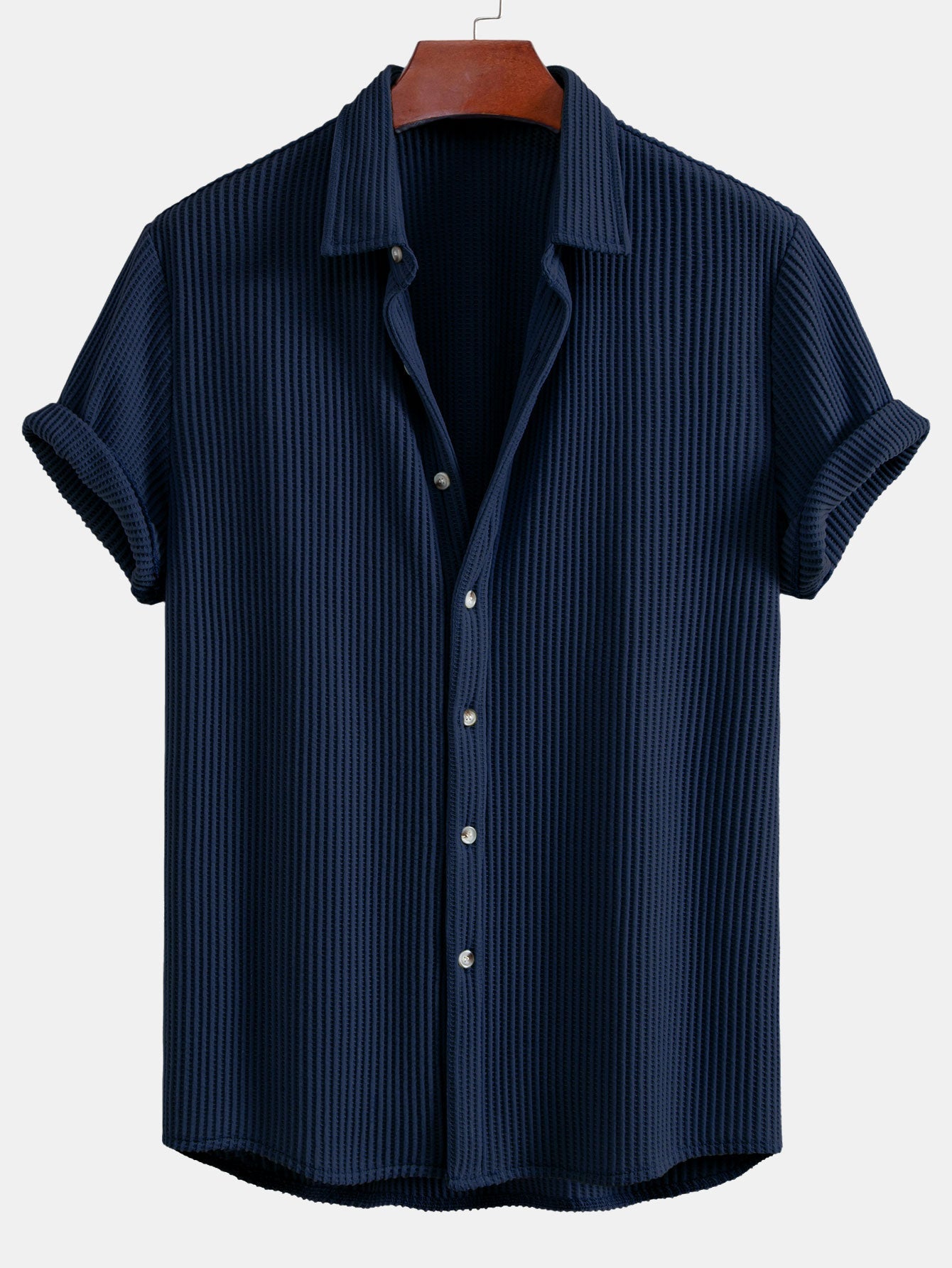 Waffle Knopshirt