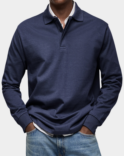 Lucca | Premium Longsleeve Polo - Italiaanse Klasse & Comfort