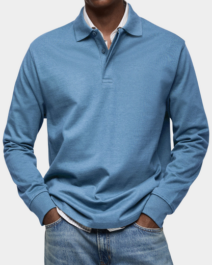 Lucca | Premium Longsleeve Polo - Italiaanse Klasse & Comfort