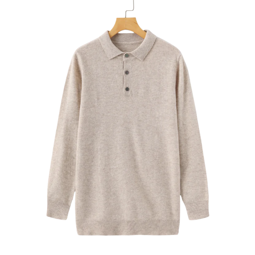 Premium longsleeve poloshirt