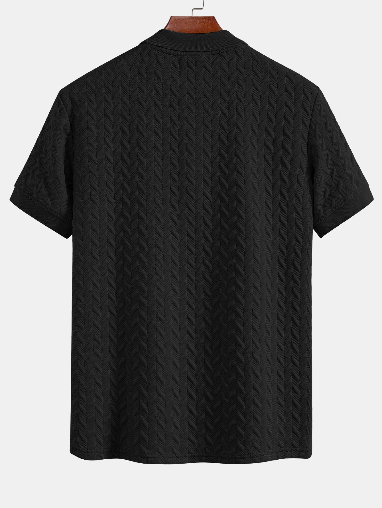 Geometrische Jacquard Polo