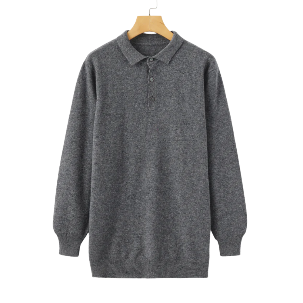 Premium longsleeve poloshirt