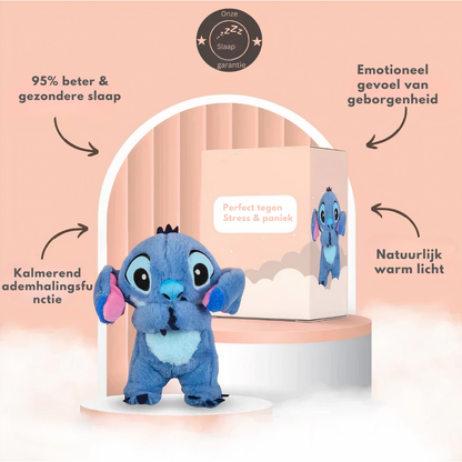 Grote Stitch Knuffel (Lilo & Stitch) - Zachte Pluche Knuffelbeer Blauw