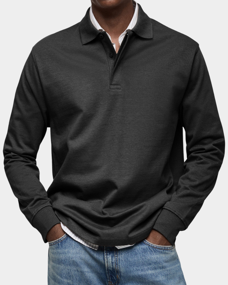 Lucca | Premium Longsleeve Polo - Italiaanse Klasse & Comfort