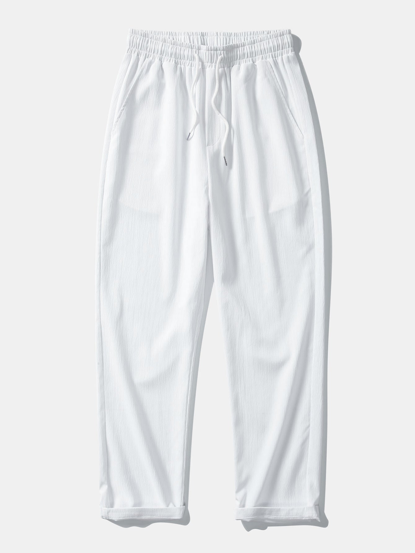 Textured Contrast Cuban Shirt & Straight Leg Pants