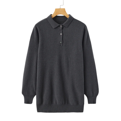 Premium longsleeve poloshirt