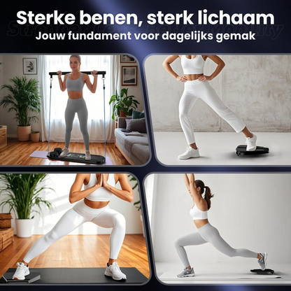 Draagbaar Pilates board voor thuis workouts – multifunctioneel fitnessbord voor core stability en krachttraining