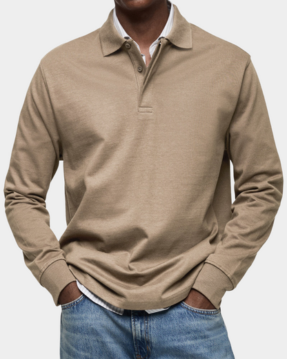 Lucca | Premium Longsleeve Polo - Italiaanse Klasse & Comfort