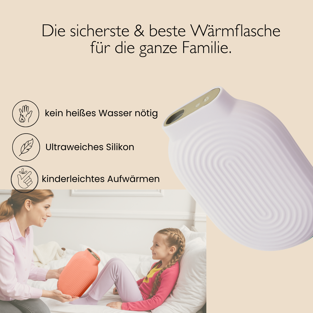 Vaerm Elektrische Warmwaterkruik - Oplaadbare Handwarmer met Zachte Hoes