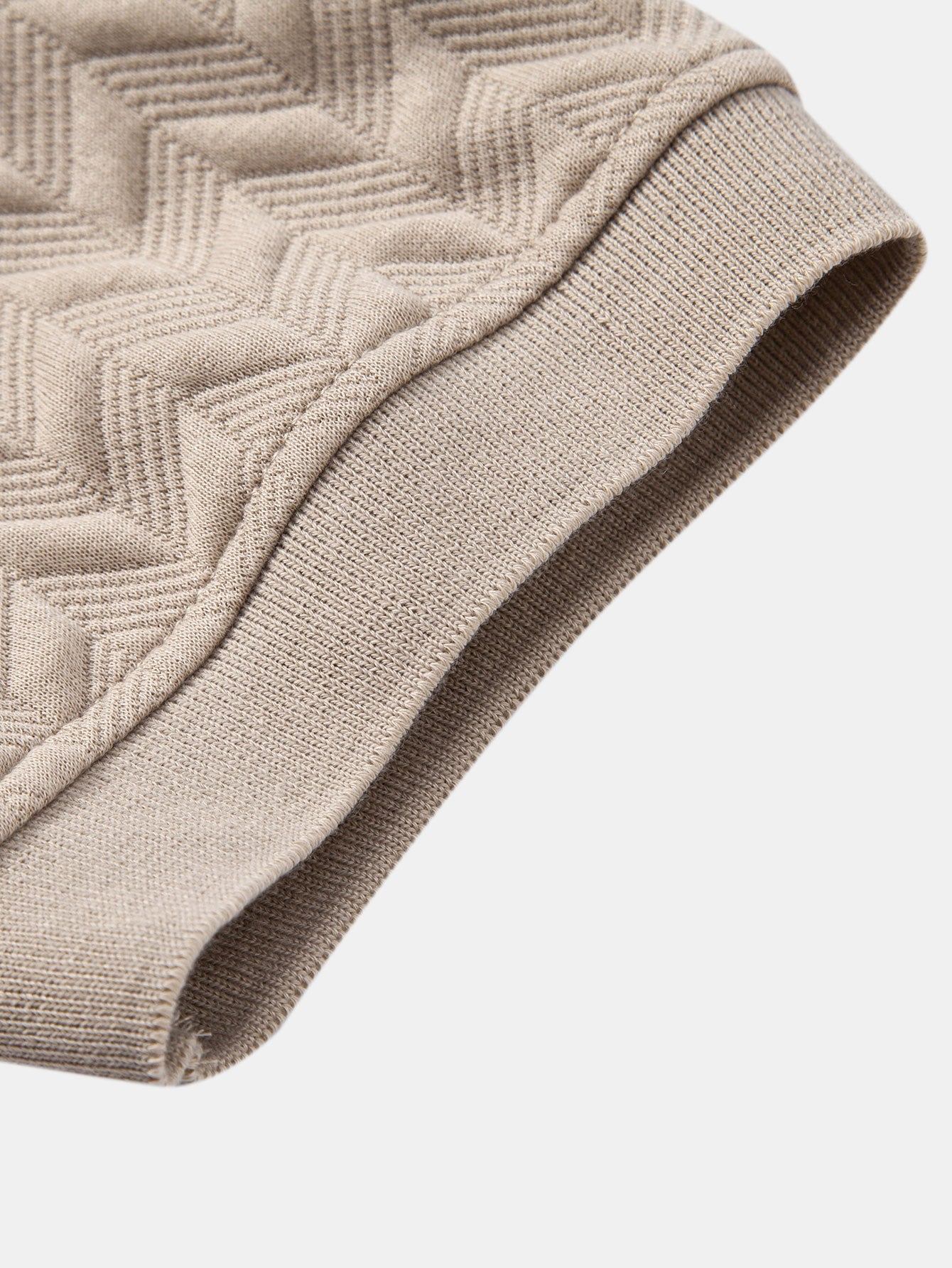 Geometrische Jacquard Polo