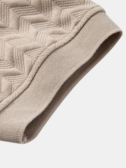 Geometrische Jacquard Polo