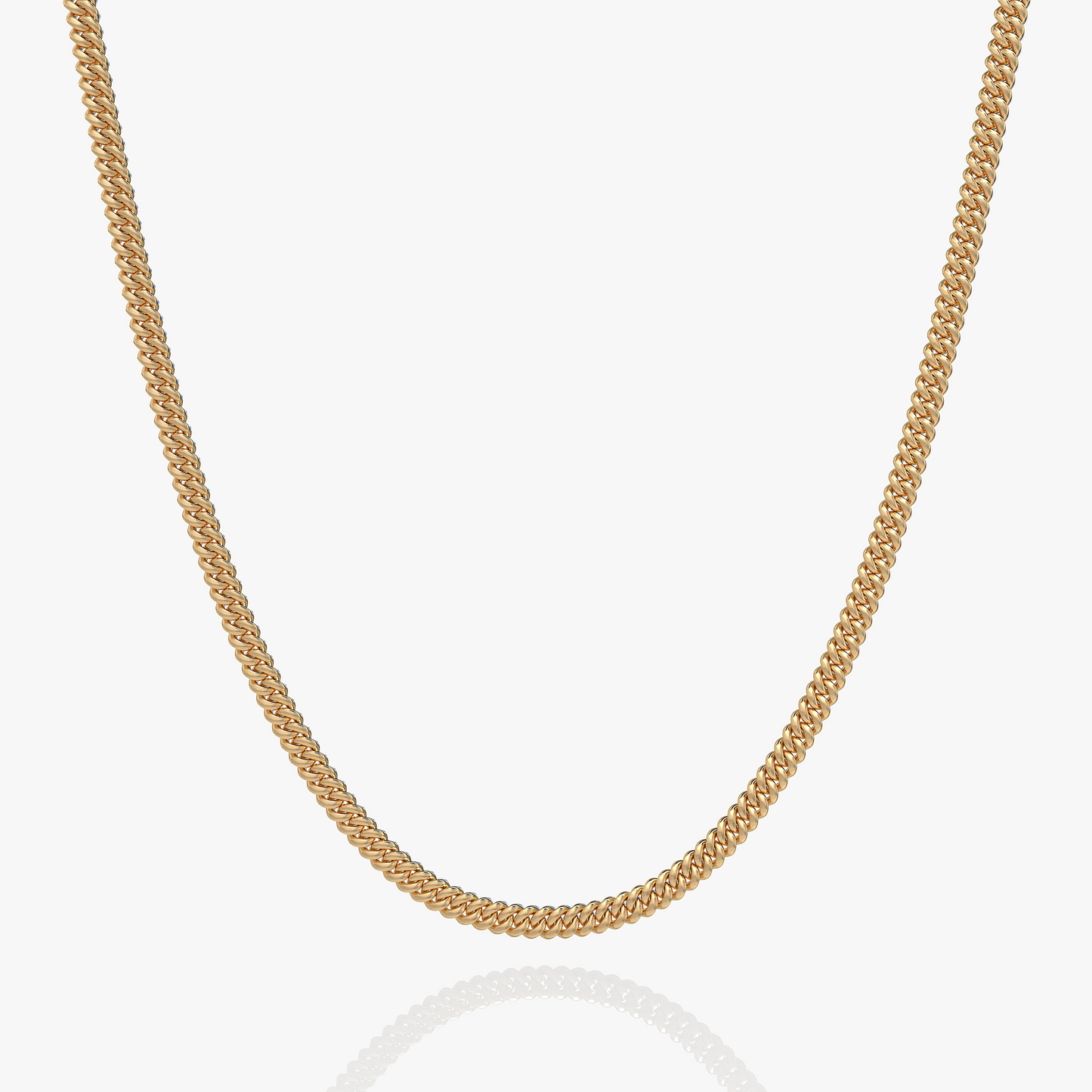 Gouden Cuban Link Ketting Heren - Stoere Schakelketting RVS