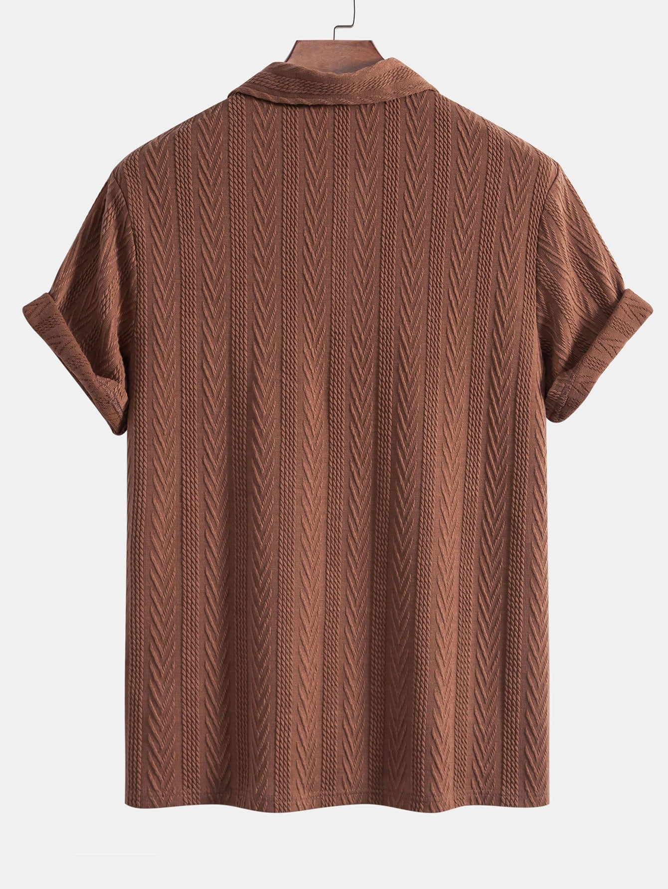 Gebreide Geometrische Jacquard Polo