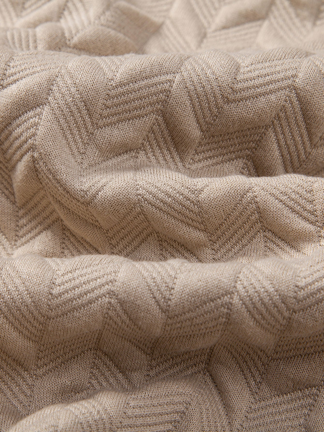 Geometrische Jacquard Polo