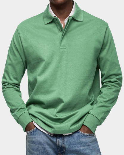 Lucca | Premium Longsleeve Polo - Italiaanse Klasse & Comfort