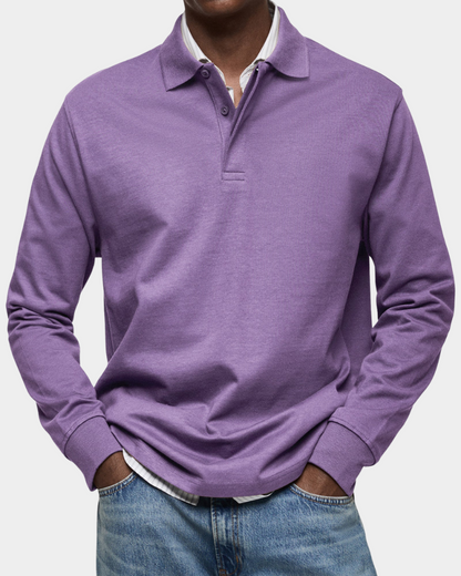 Lucca | Premium Longsleeve Polo - Italiaanse Klasse & Comfort