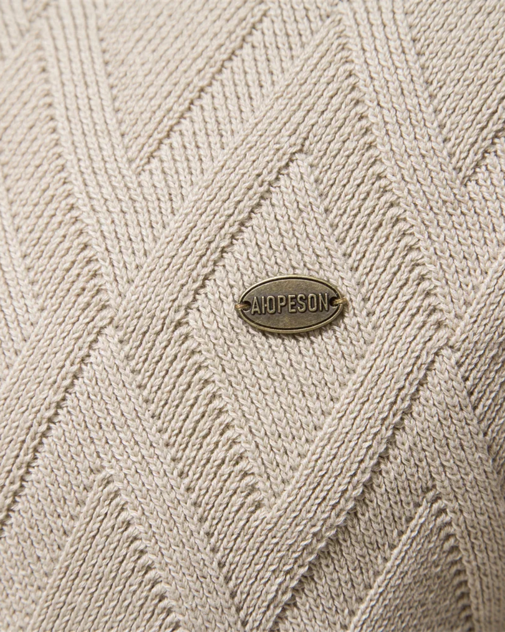 Heren Trui Met Geruit Design