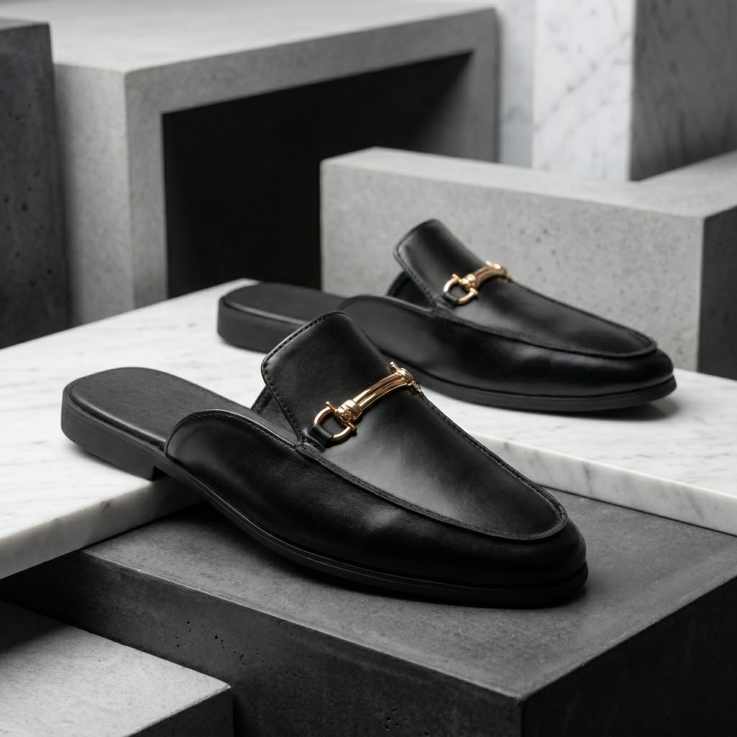 Zalecta | Luxe Leren Mules