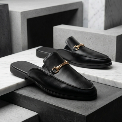 Zalecta | Luxe Leren Mules