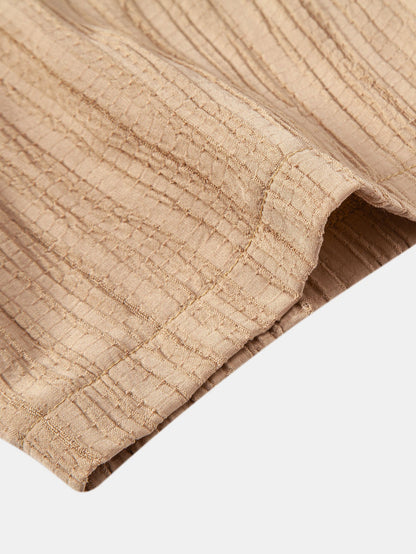 Gerimpelde textuur<tc>rood</tc> Overhemd met knoopjes