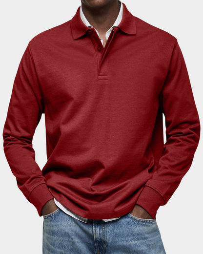 Lucca | Premium Longsleeve Polo - Italiaanse Klasse & Comfort