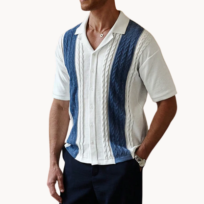 Zalecta | Gestreepte Panel Shirt