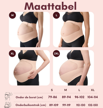 BellyHug Zwangerschapsband - Ondersteunende Buikband voor Rug en Buik