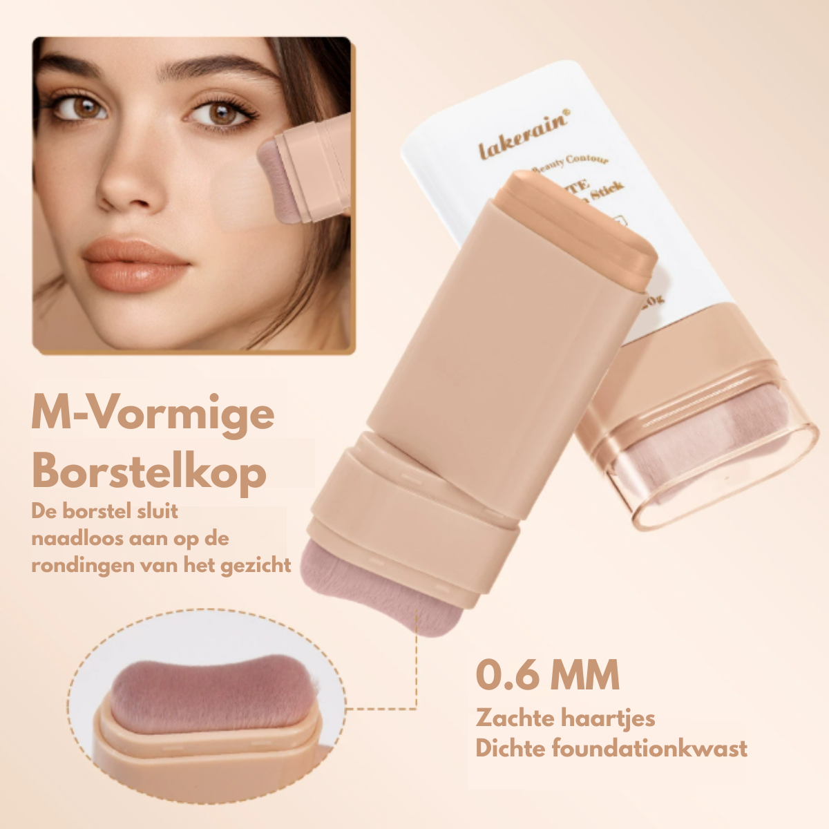 Matte Foundation Stick - Dekkende Concealer & Foundation voor Egale Huid