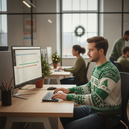 Foute Kersttrui Microsoft Excel - Grappige Unisex Trui voor Kantoor