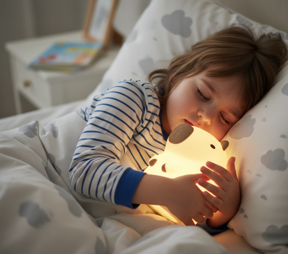 Zachte siliconen Capybara nachtlamp en knuffel – squishy oplaadbaar nachtlampje voor kinderkamer