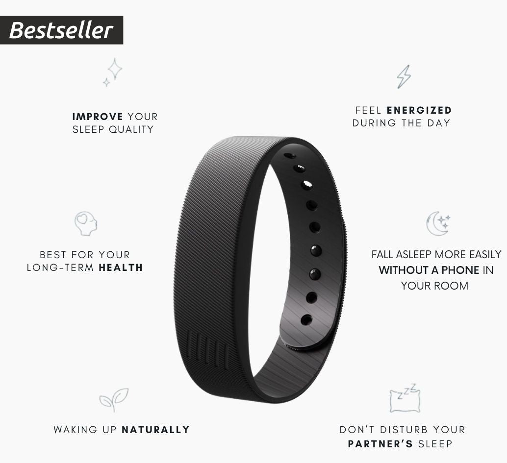 Auralarm Trilwekker Armband - Stille Wekker met Vibratie Alarm voor Diepe Slapers