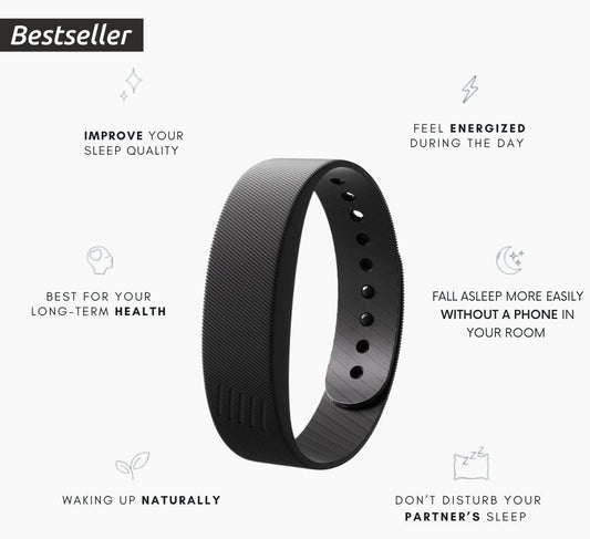 Auralarm Trilwekker Armband - Stille Wekker met Vibratie Alarm voor Diepe Slapers