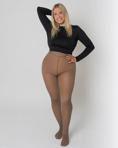 InvisiTights™ Thermo Panty - Fleece Gevoerde Panty met Transparant Effect (Nep Huid)