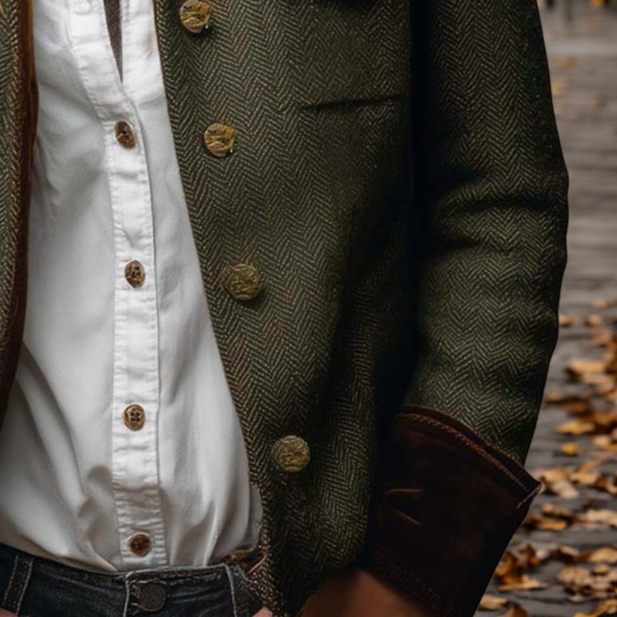 Louise | Luxe Tweed & Fluweel Jas