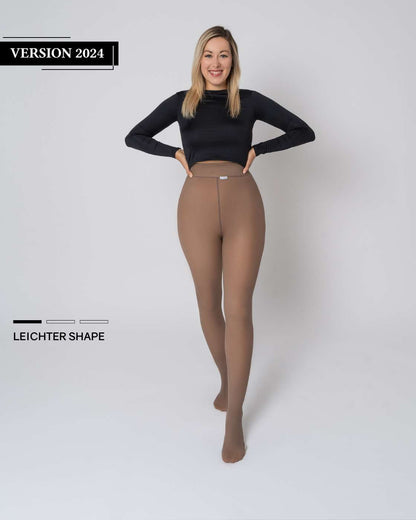 InvisiTights™ Thermo Panty - Fleece Gevoerde Panty met Transparant Effect (Nep Huid)