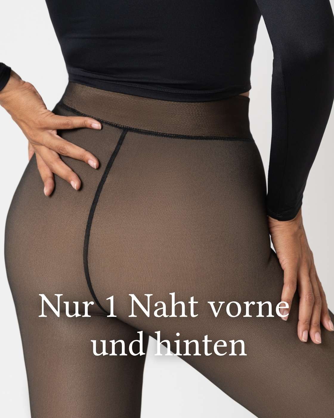InvisiTights™ Thermo Panty - Fleece Gevoerde Panty met Transparant Effect (Nep Huid)