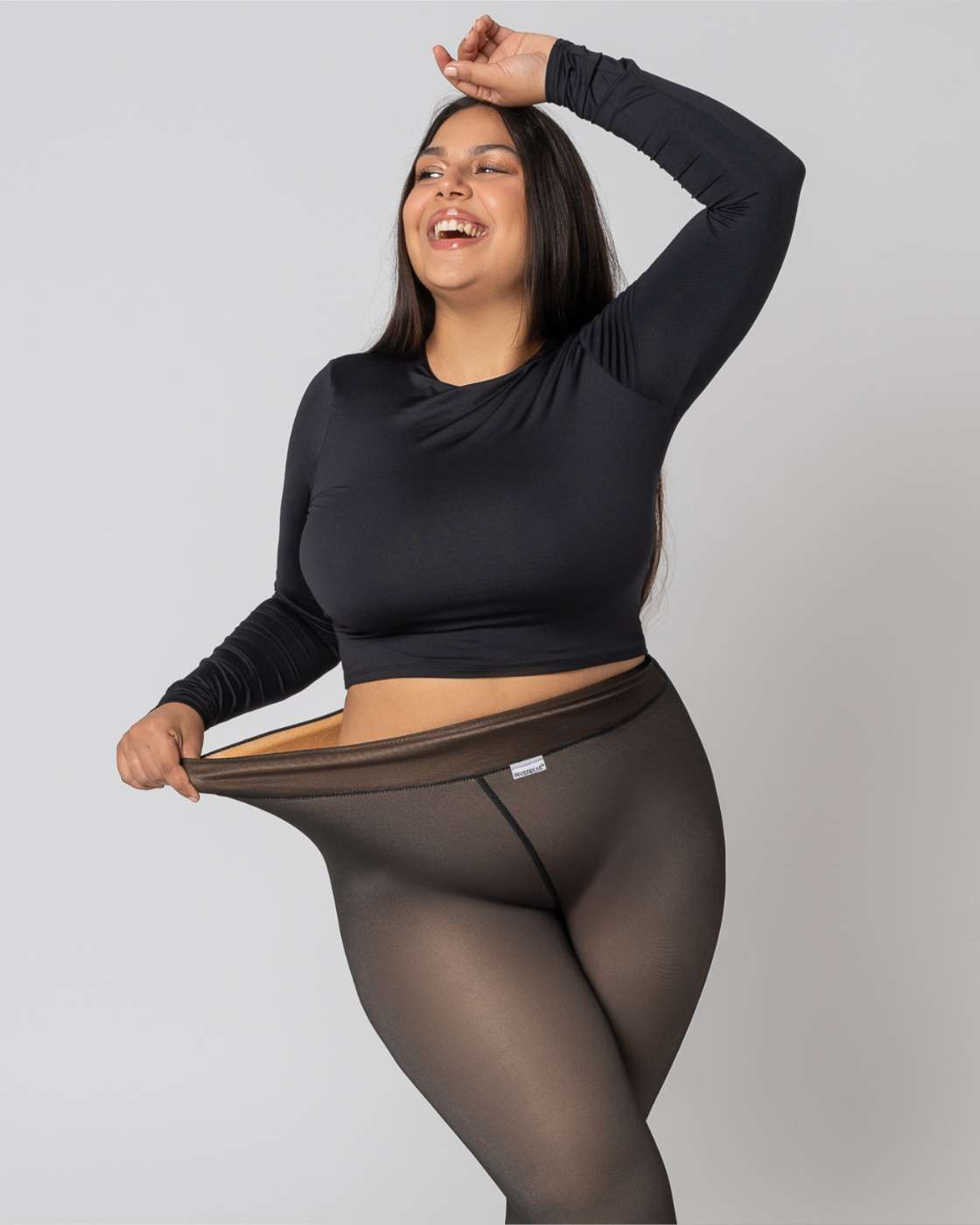 InvisiTights™ Thermo Panty - Fleece Gevoerde Panty met Transparant Effect (Nep Huid)