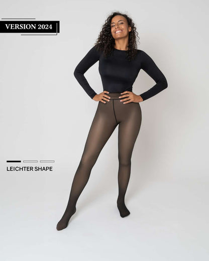 InvisiTights™ Thermo Panty - Fleece Gevoerde Panty met Transparant Effect (Nep Huid)