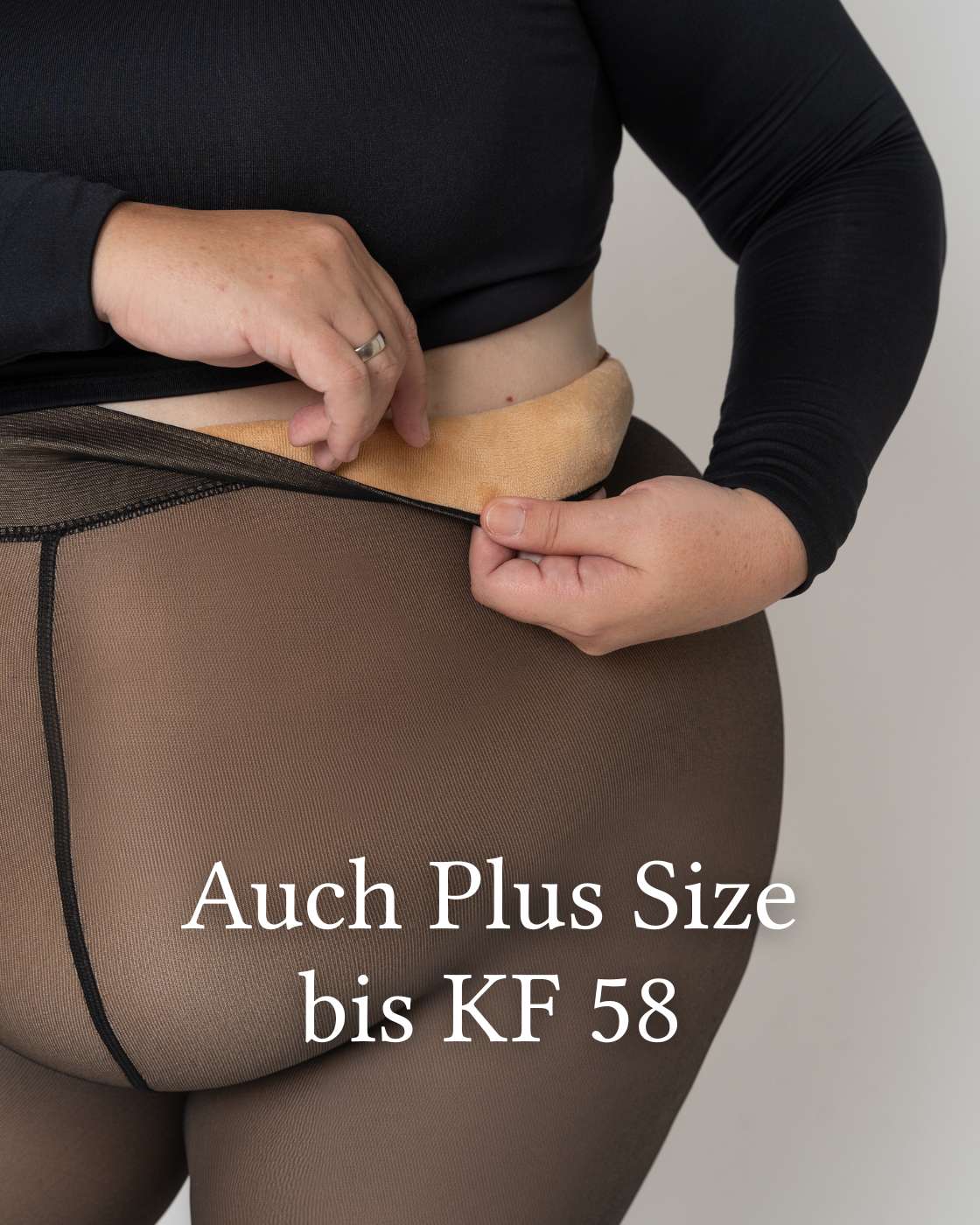 InvisiTights™ Thermo Panty - Fleece Gevoerde Panty met Transparant Effect (Nep Huid)