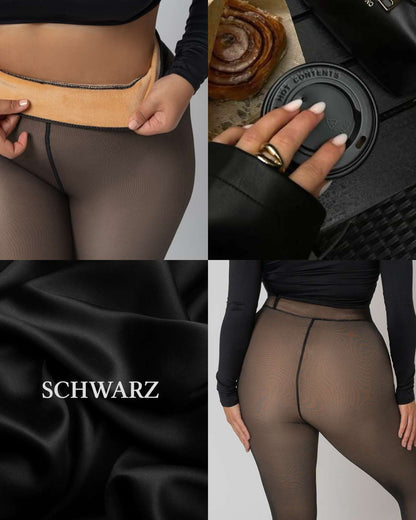 InvisiTights™ Thermo Panty - Fleece Gevoerde Panty met Transparant Effect (Nep Huid)