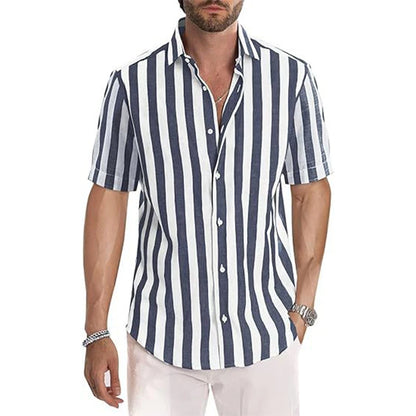 Zalecta | Riviera Streep Shirt Korte Mouwen