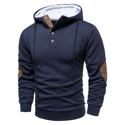 Leon | Stijlvolle Patch Hoodie