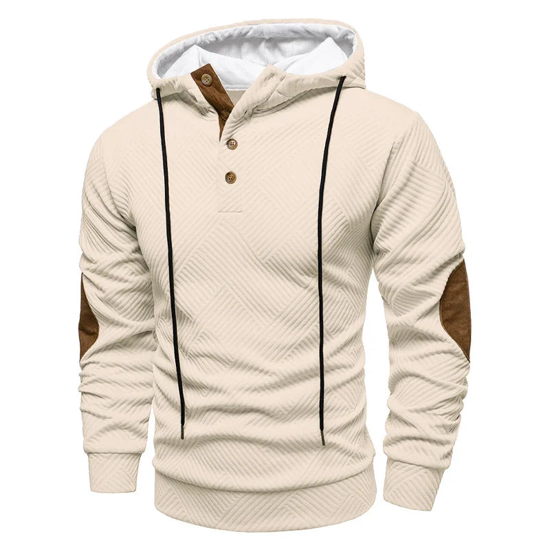 Leon | Stijlvolle Patch Hoodie