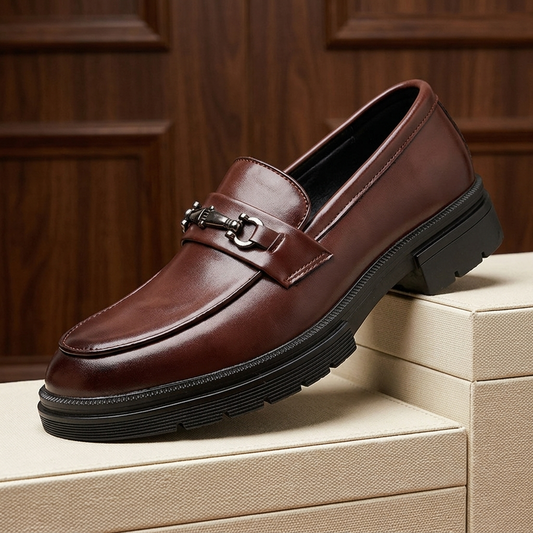 Gideon - Leren Loafers met Gesp product image