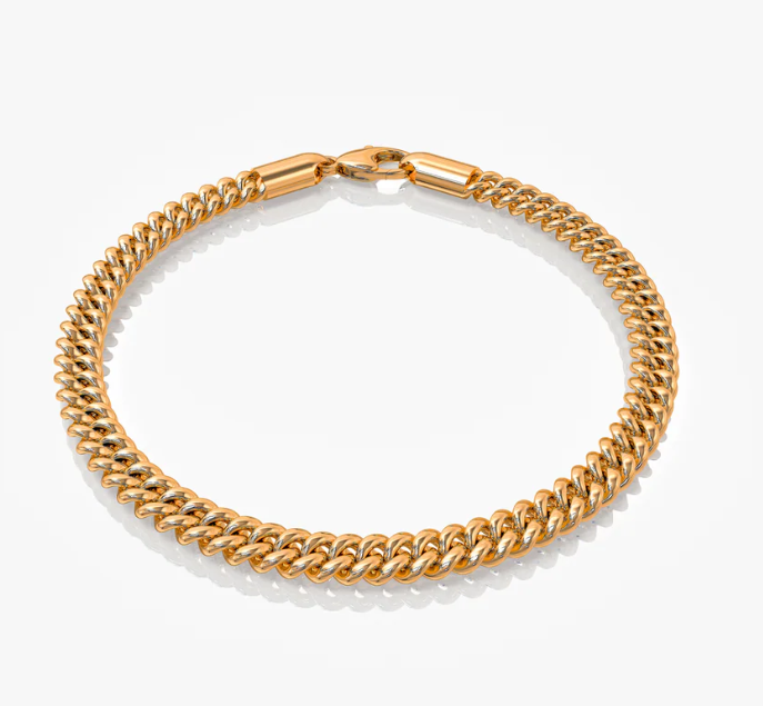 Gouden Cuban Link Armband Heren - Grof Geschakelde Armband